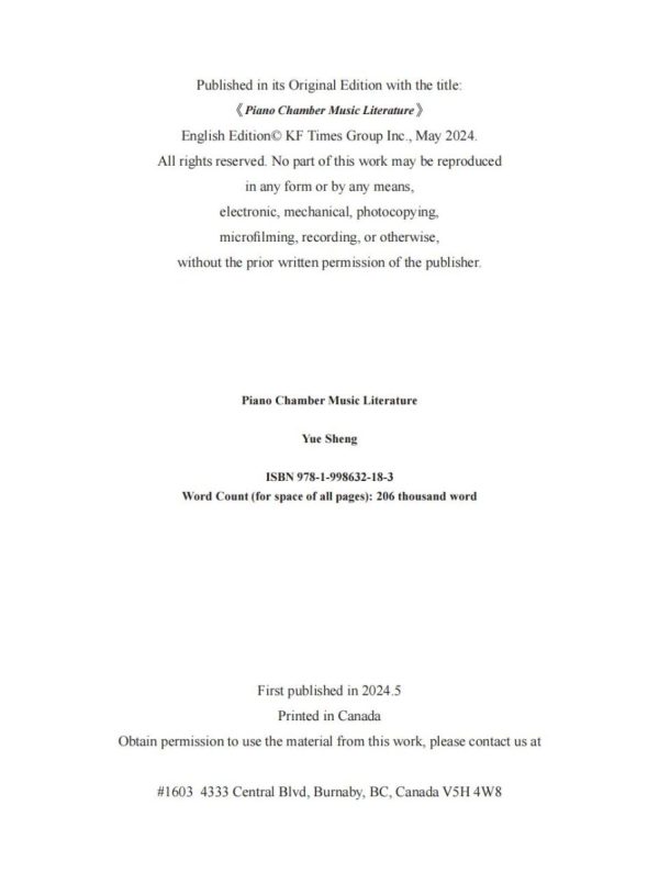 Piano Chamber Music Literature - Image 3